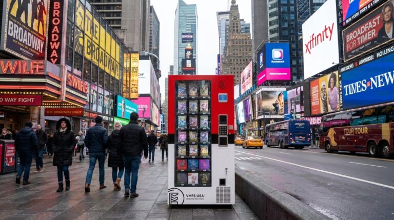 VMFS USA TCG vending machine place in times square